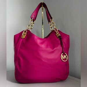 Michael Kors Lilly Fuchsia Shoulder Bag